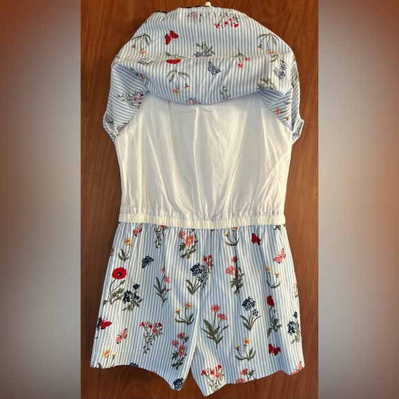 Little Me - One piece stripe flower girl romper (Size 24m) NWT - Picture 3 of 6